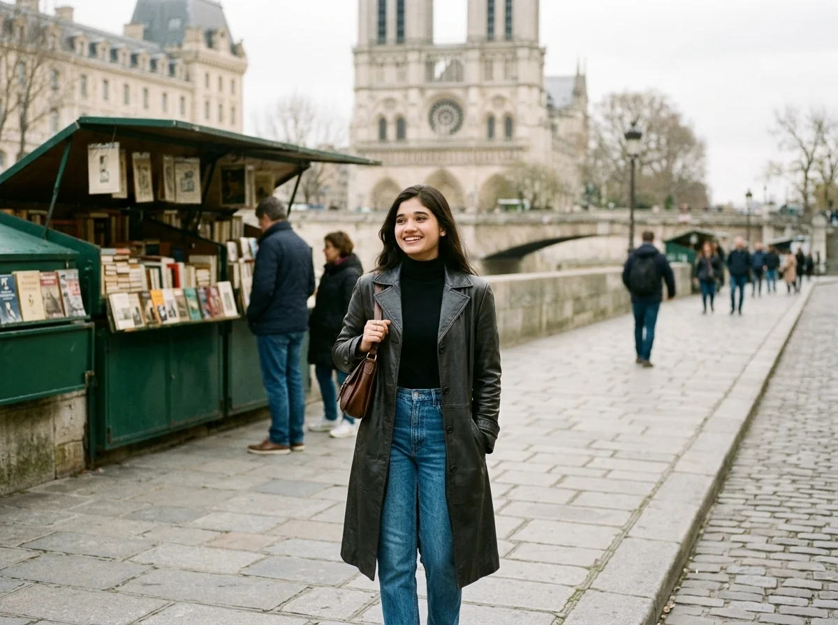 You in 1990s Paris AI photo prompt preview