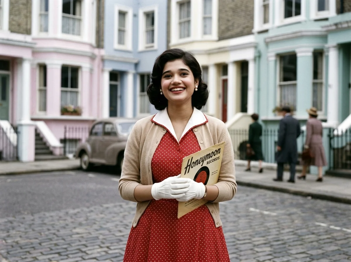 You in 1950s Notting Hill, London AI photo prompt preview
