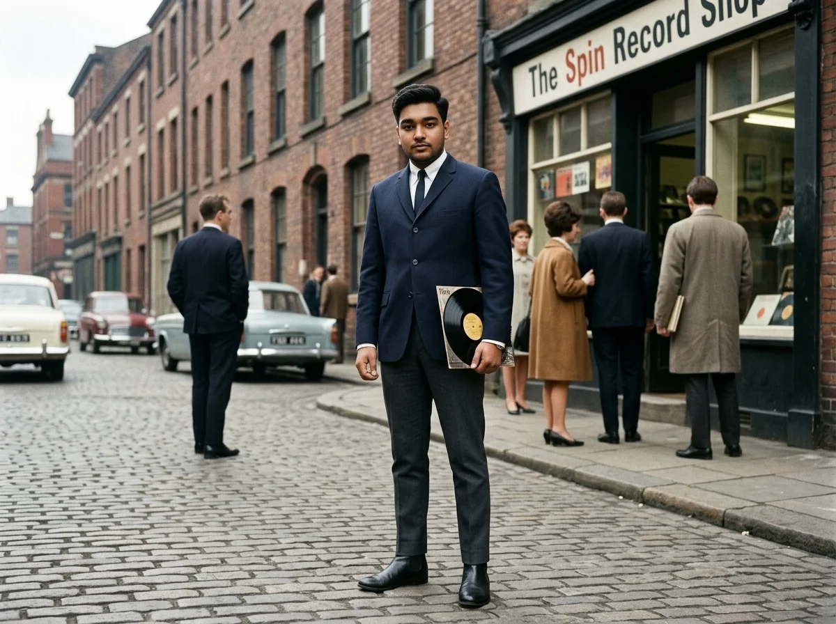 You in 1960s Manchester AI photo prompt preview
