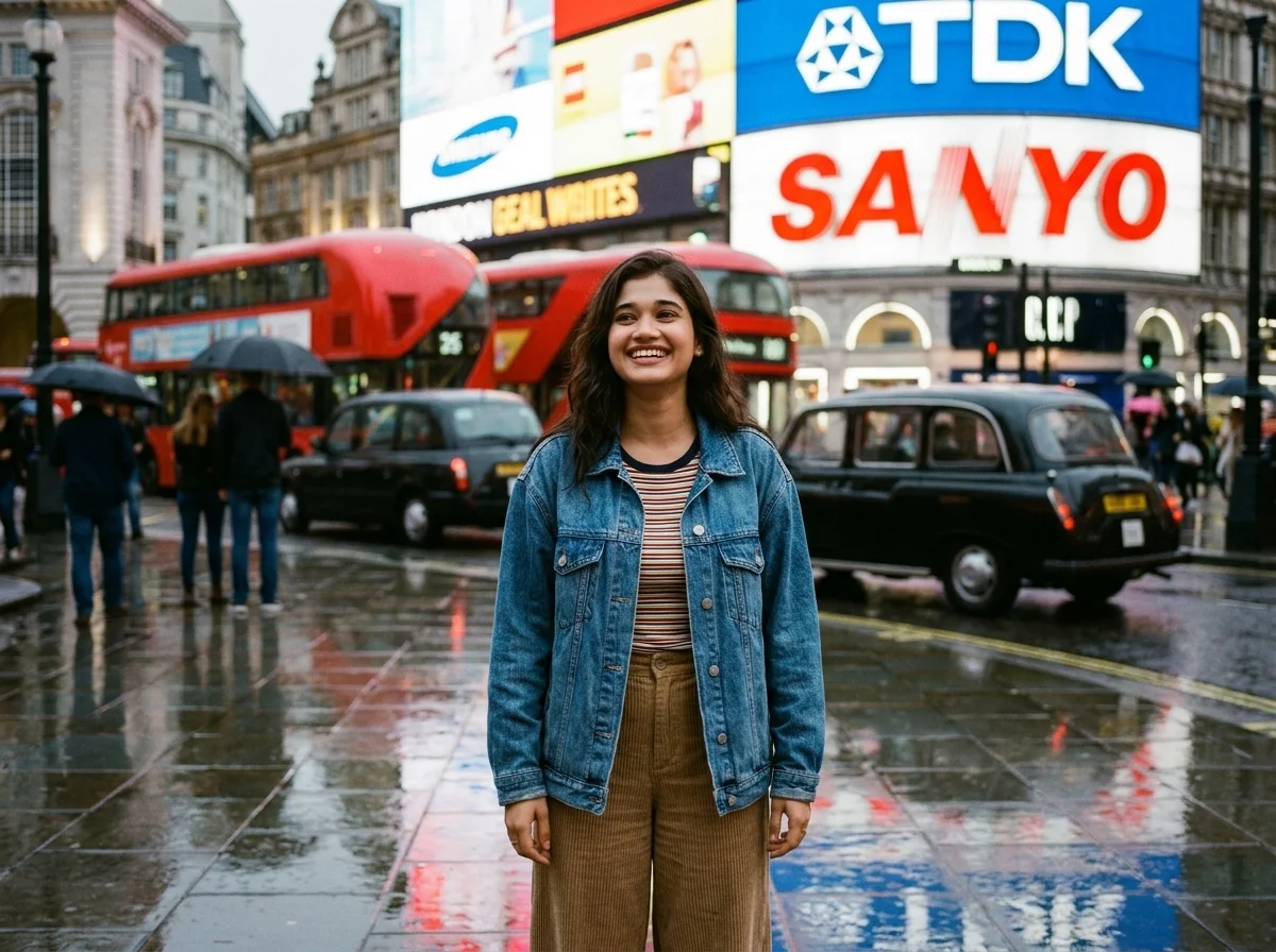 You in 1990s London AI photo prompt preview