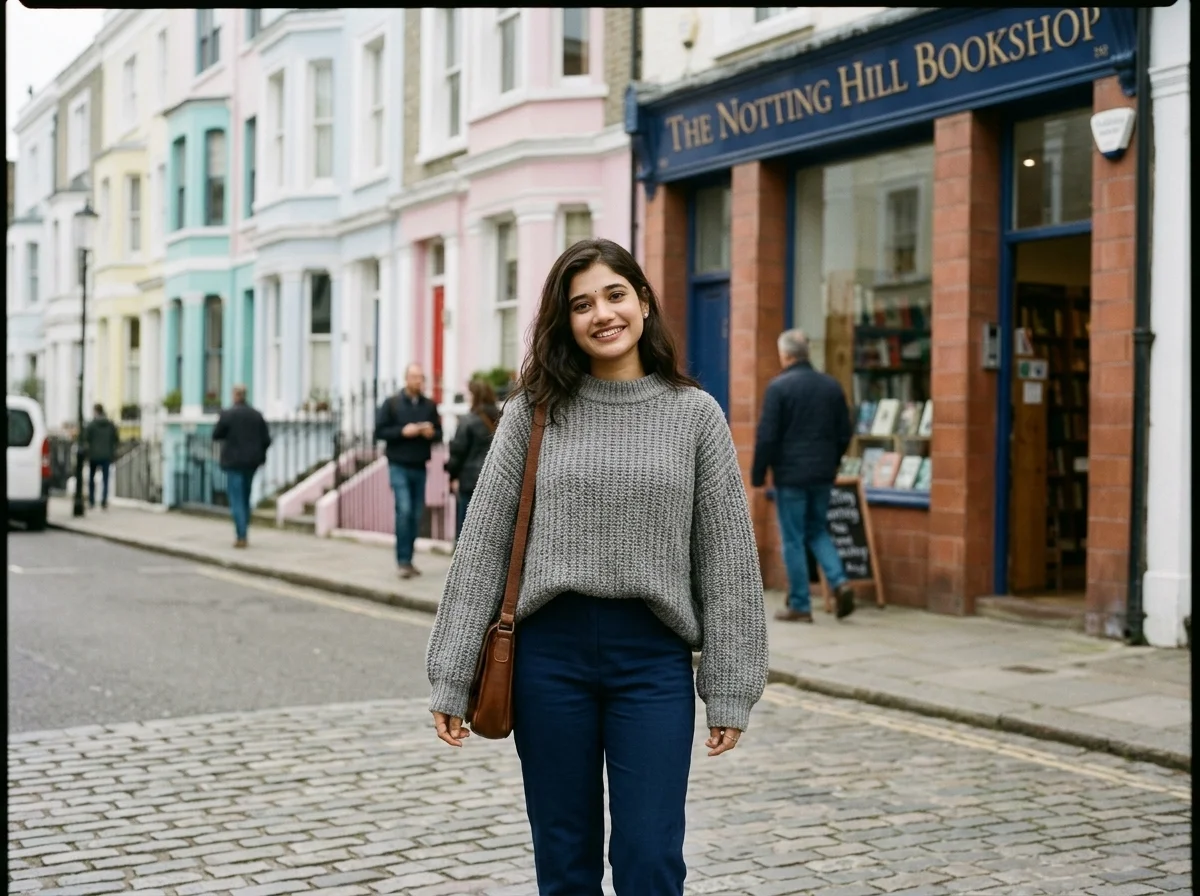 You in 1990s Notting Hill, London AI photo prompt preview