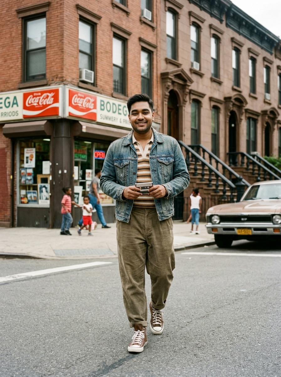 You in 1980s Brooklyn, New York AI photo prompt preview