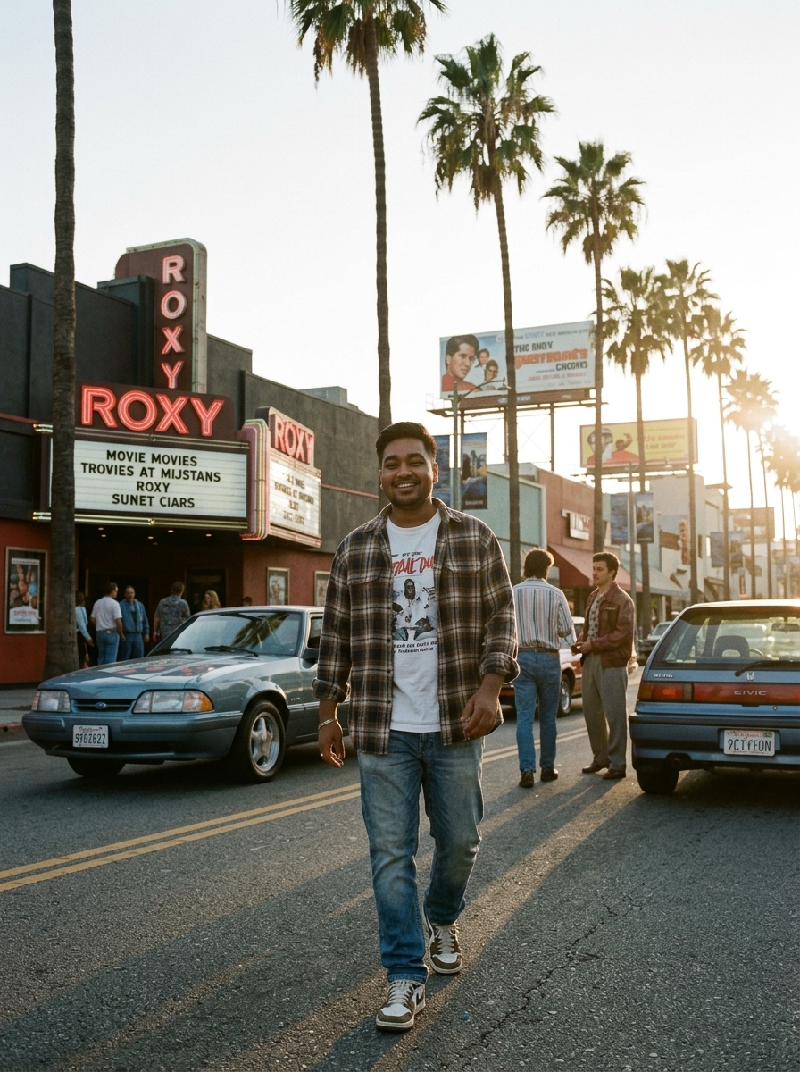 You in 1990s Los Angeles AI photo prompt preview